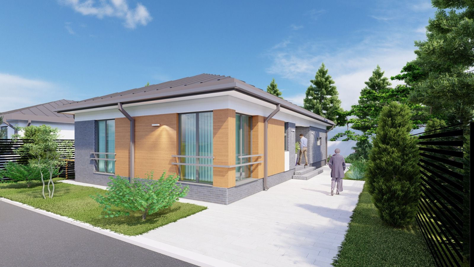 own habitat casa parter tunari randare fata intrare